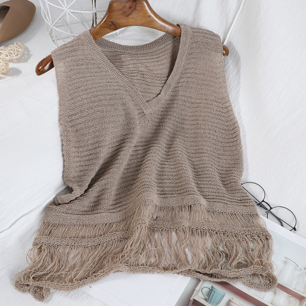 Maieu casual de damă, cu decolteu în V și bretele largi