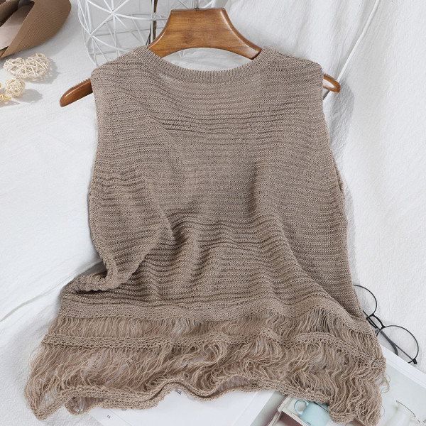 Maieu casual de damă, cu decolteu în V și bretele largi