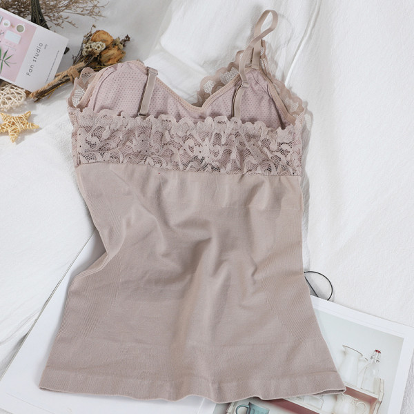 Maieu de damă cu bretele subțiri și dantelă