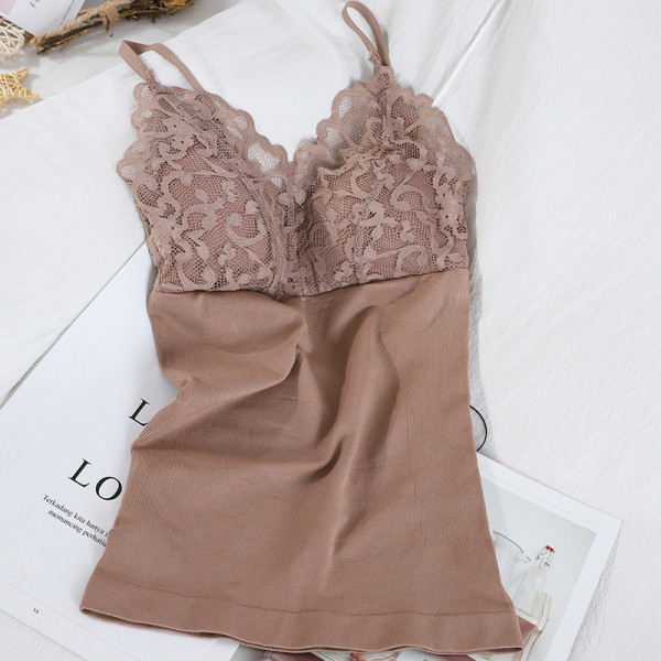 Maieu de damă cu bretele subțiri și dantelă