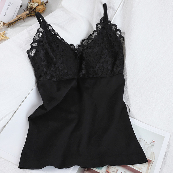 Maieu de damă cu bretele subțiri și dantelă