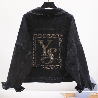 ÚJ modell női farmerdzseki kövekkel