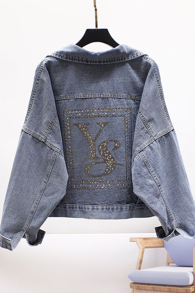 ÚJ modell női farmerdzseki kövekkel