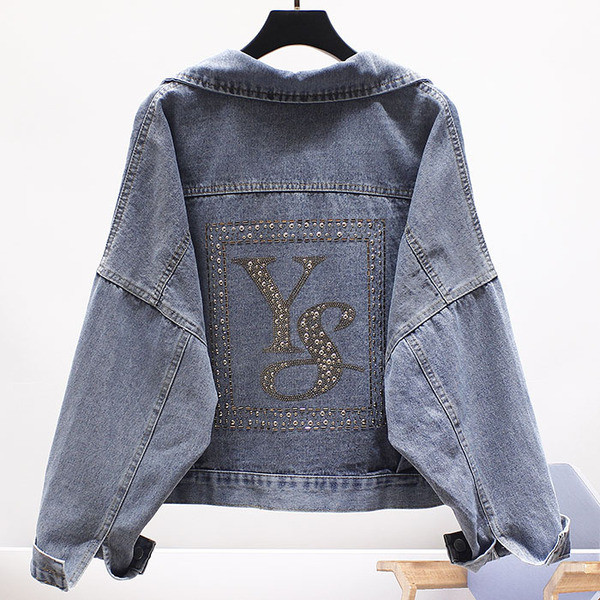 ÚJ modell női farmerdzseki kövekkel