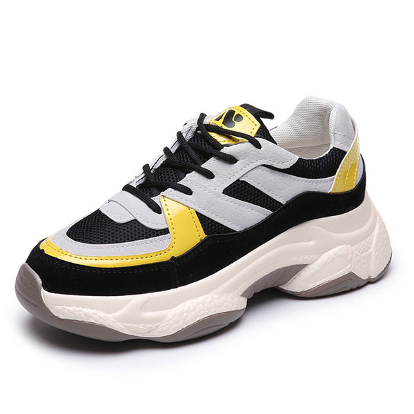 Adidasi casual dama, cu talpa aspra si cravate colorate