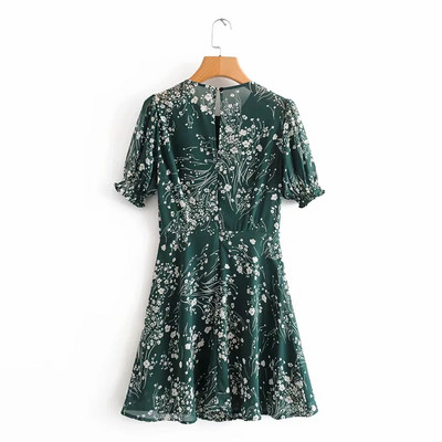 Rochie de dama model nou cu maneci scurte si decolteu oval