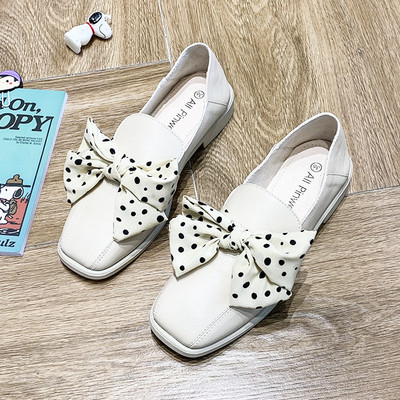 Pantofi casual dama cu panglica