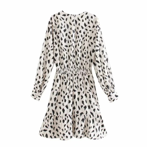 Rochie de dama model nou alb cu decolteu oval