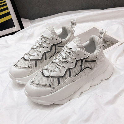 Tenisi casual dama din piele ecologica cu talpa aspra