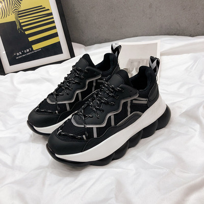 Tenisi casual dama din piele ecologica cu talpa aspra