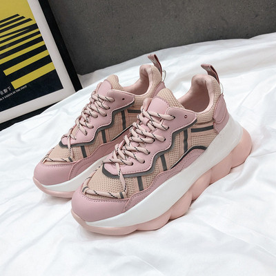 Tenisi casual dama din piele ecologica cu talpa aspra