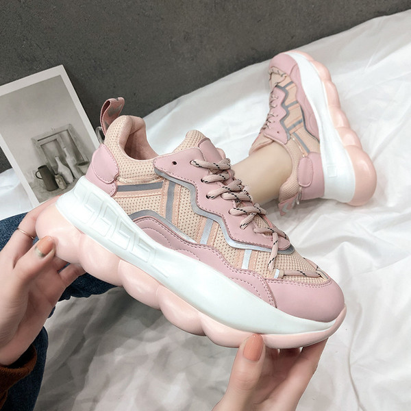 Tenisi casual dama din piele ecologica cu talpa aspra