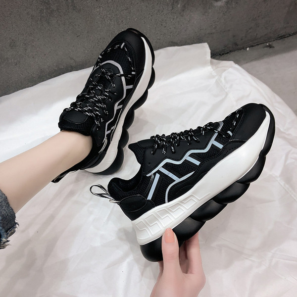 Tenisi casual dama din piele ecologica cu talpa aspra