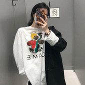 Noua bluza de primavara model lat cu imprimeu