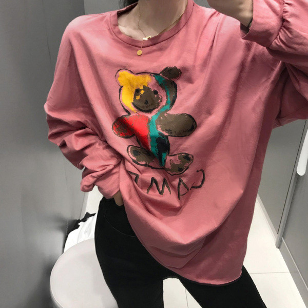 Noua bluza de primavara model lat cu imprimeu