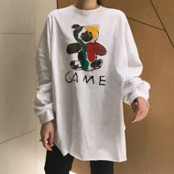 Noua bluza de primavara model lat cu imprimeu