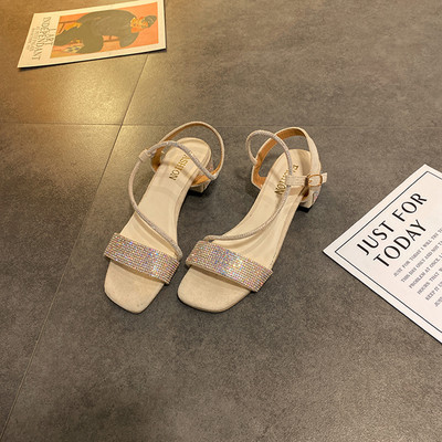 Sandale de dama moderne cu talpa plate si pietre