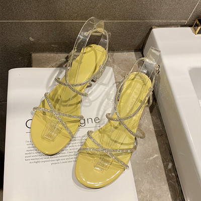 Sandale de dama moderne cu bretele stralucitoare