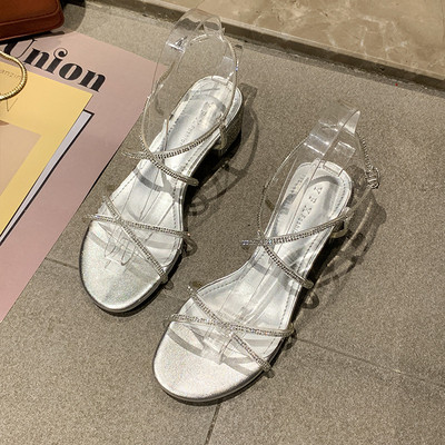 Sandale de dama moderne cu bretele stralucitoare