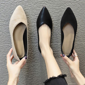 Alkalmi női bőrcipő lapos talppal