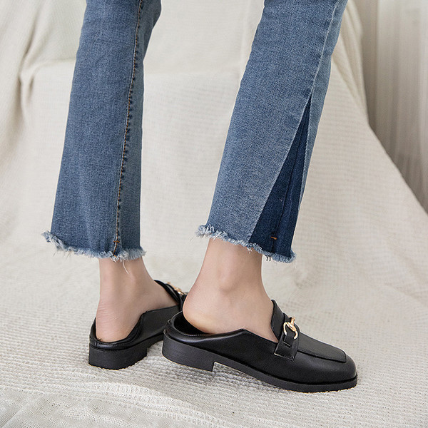 Kožne ženske casual cipele s ravnim potplatom