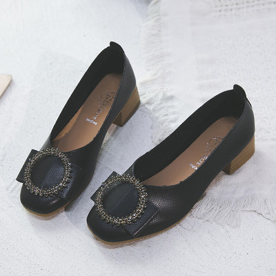 Pantofi de dama din piele cu talpa plate