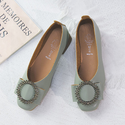 Pantofi de dama din piele cu talpa plate