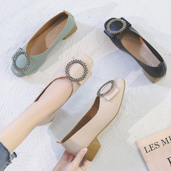 Pantofi de dama din piele cu talpa plate