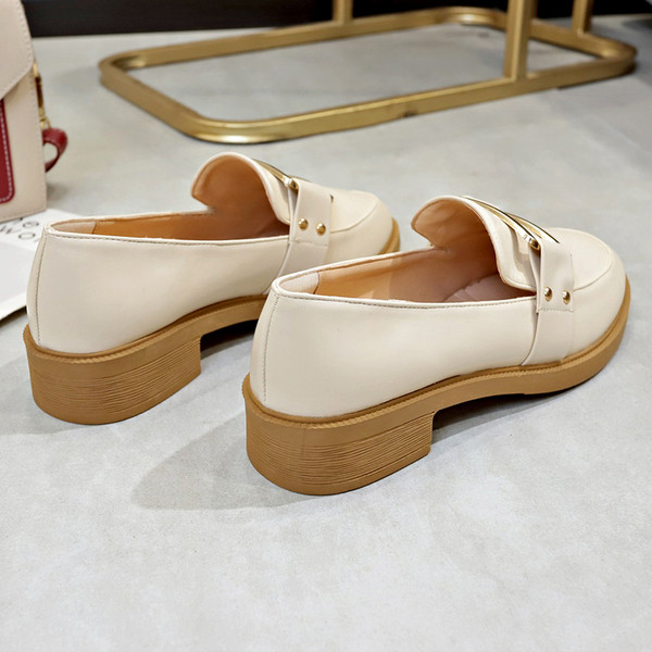 Mocasini casual din piele ecologica cu catarama