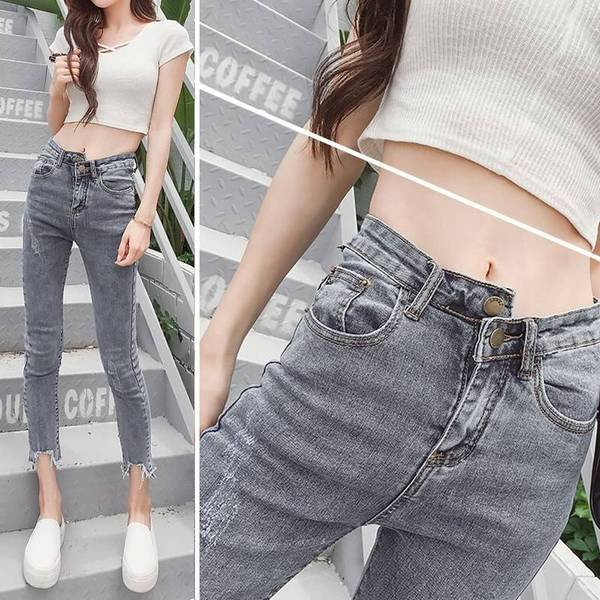 Дамски дънки с висока талия в няколко шик модела