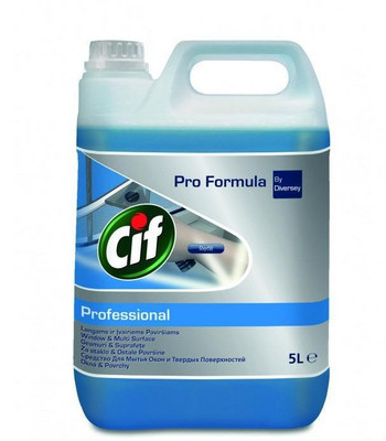 Cif Pro Formula - за стъкло и други повърхности опаковка от 6 литра или 750мл