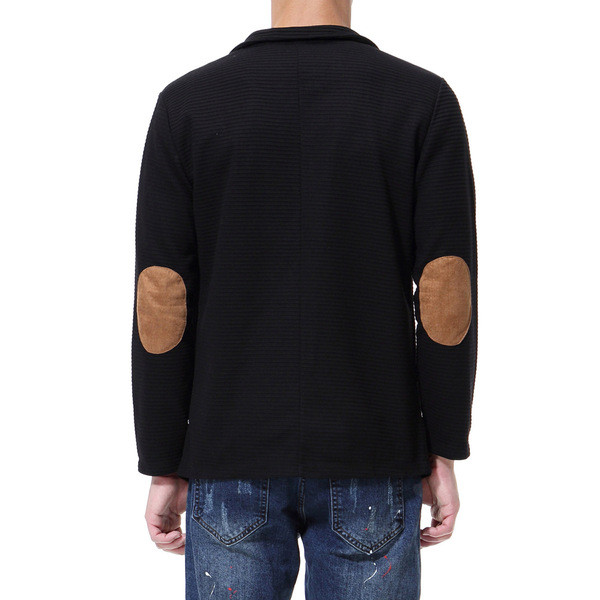 Jachetă casual neagră pentru bărbați