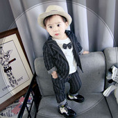 Детски комплект за момчета от три части с панделка в три модела