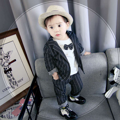 Детски комплект за момчета от три части с панделка в три модела