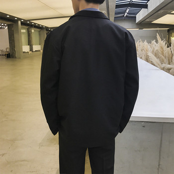 Мъжко сако в два цвята черно и сиво