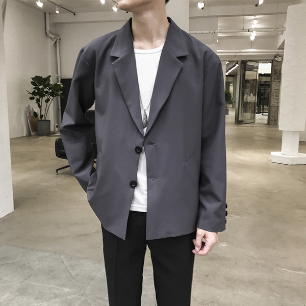 Muška jakna u dvije boje crna i siva