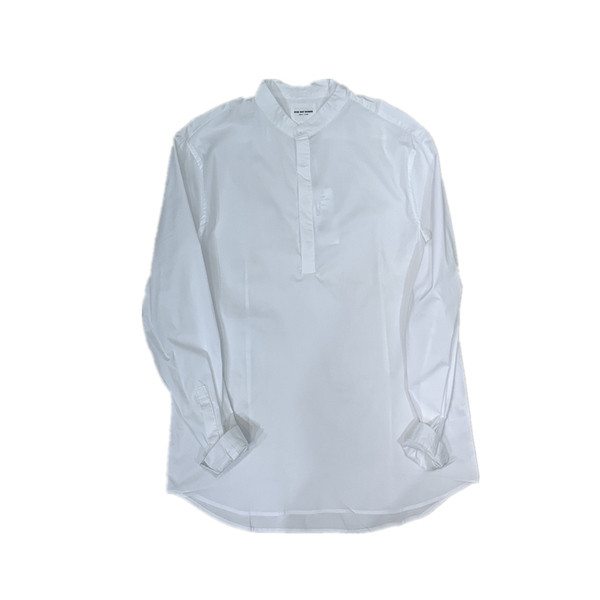 Мъжка удобна бяла риза с дълъг ръкав 