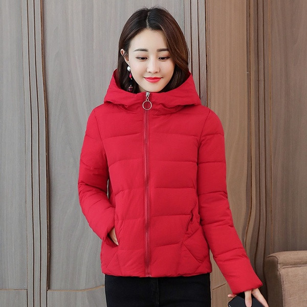 Дамско късо есенно-зимно яке с качулка:  черно, жълто, жълто, сиво