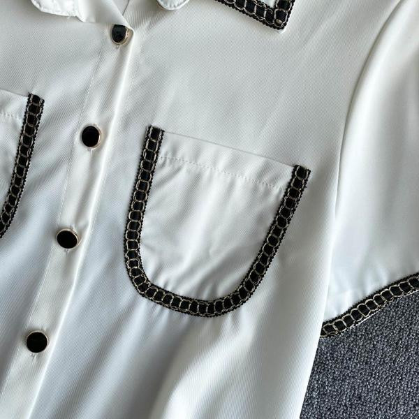 Дамски ежедневен комплект включващ риза и пола