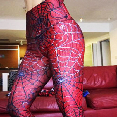 Női sport leggings magas derékkal és rátéttel
