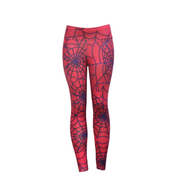 Спортен дамски клин с висока талия и апликация 