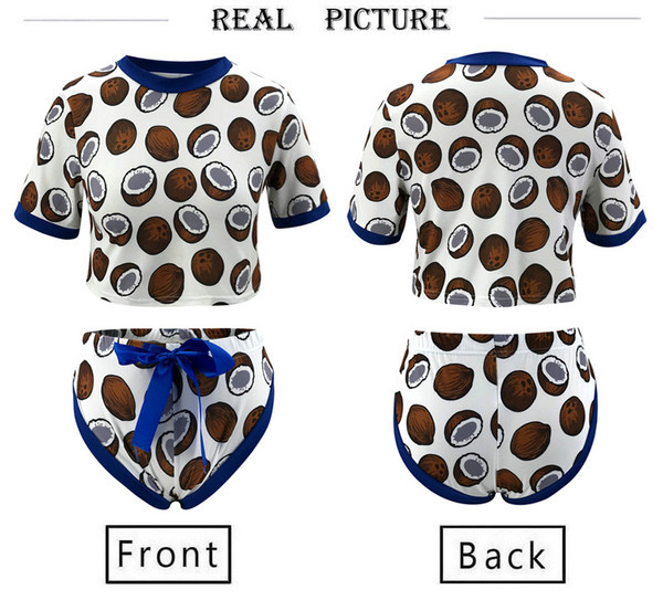 Ежедневен дамски комплект от две части тениска + къси панталони 