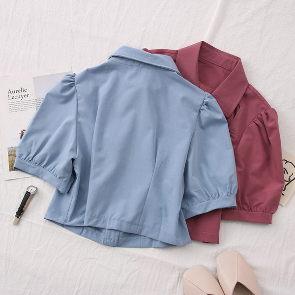 Ежедневна дамска риза с класическа яка и джобове