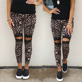 Napi női leggings szakadt hatású állatmintával