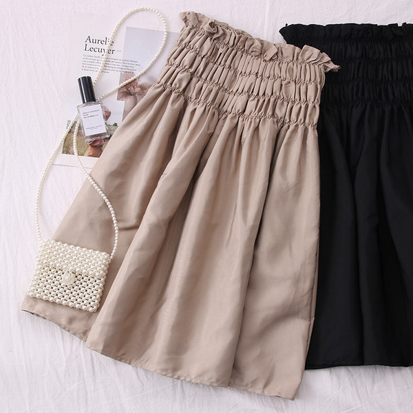 Разкроен модел дамска пола с висока талия