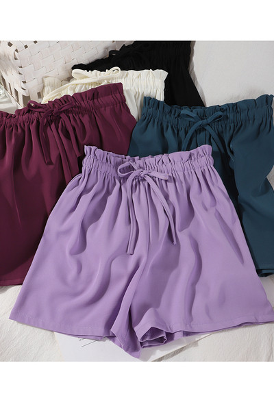 Ежедневни дамски къси панталони с ластик 