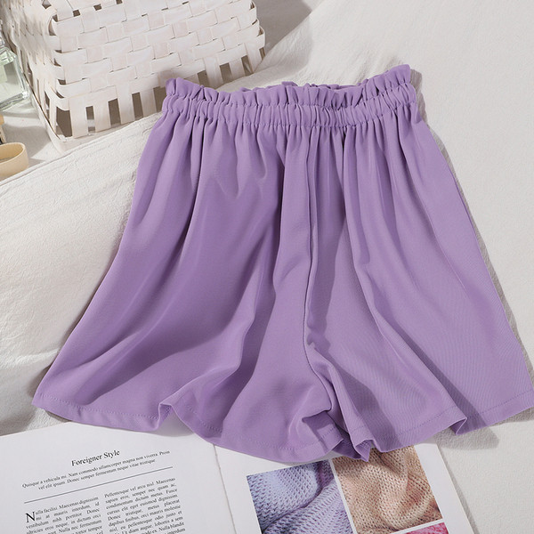 Ежедневни дамски къси панталони с ластик 