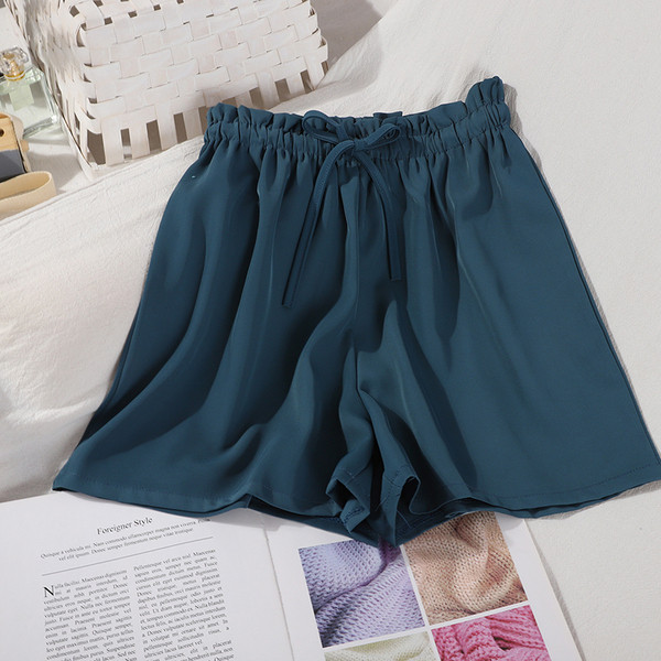 Ежедневни дамски къси панталони с ластик 