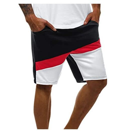 Ежедневни мъжки къси панталони с шарка и джобове 