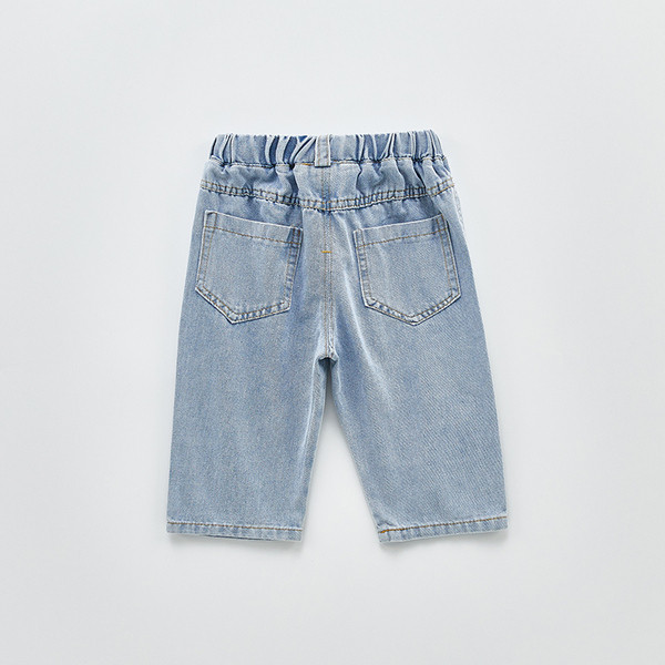 Šiuolaikiški vaikiški džinsai berniukams su kišenėmis